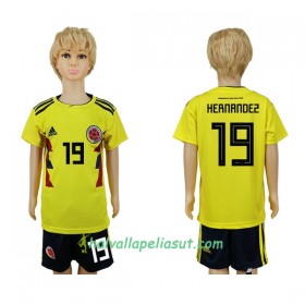 Jalkapallo Pelipaidat Kolumbia Hernandez 19 Lasten World Cup 2018 Kotipaita